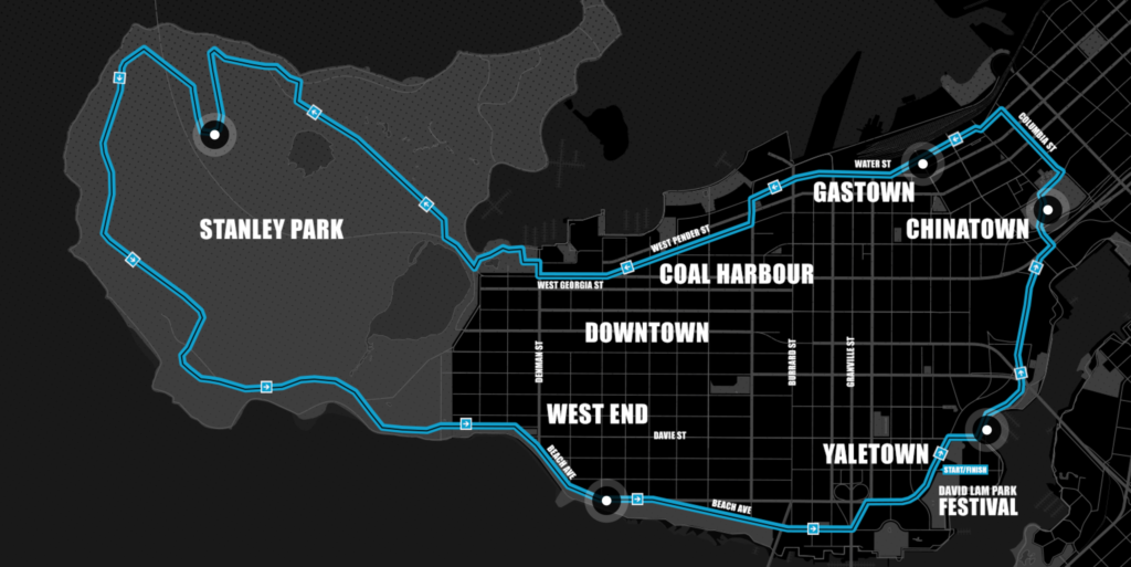 Route Our City Ride Vancouver 2017