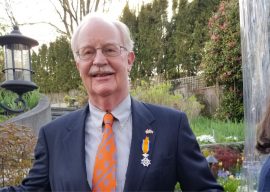 Erik van der Ven receives Royal recognition from the King of the Netherlands on King’s Day (Koningsdag) in Vancouver, British Columbia.