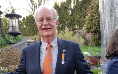Erik van der Ven receives Royal recognition from the King of the Netherlands on King’s Day (Koningsdag) in Vancouver, British Columbia.